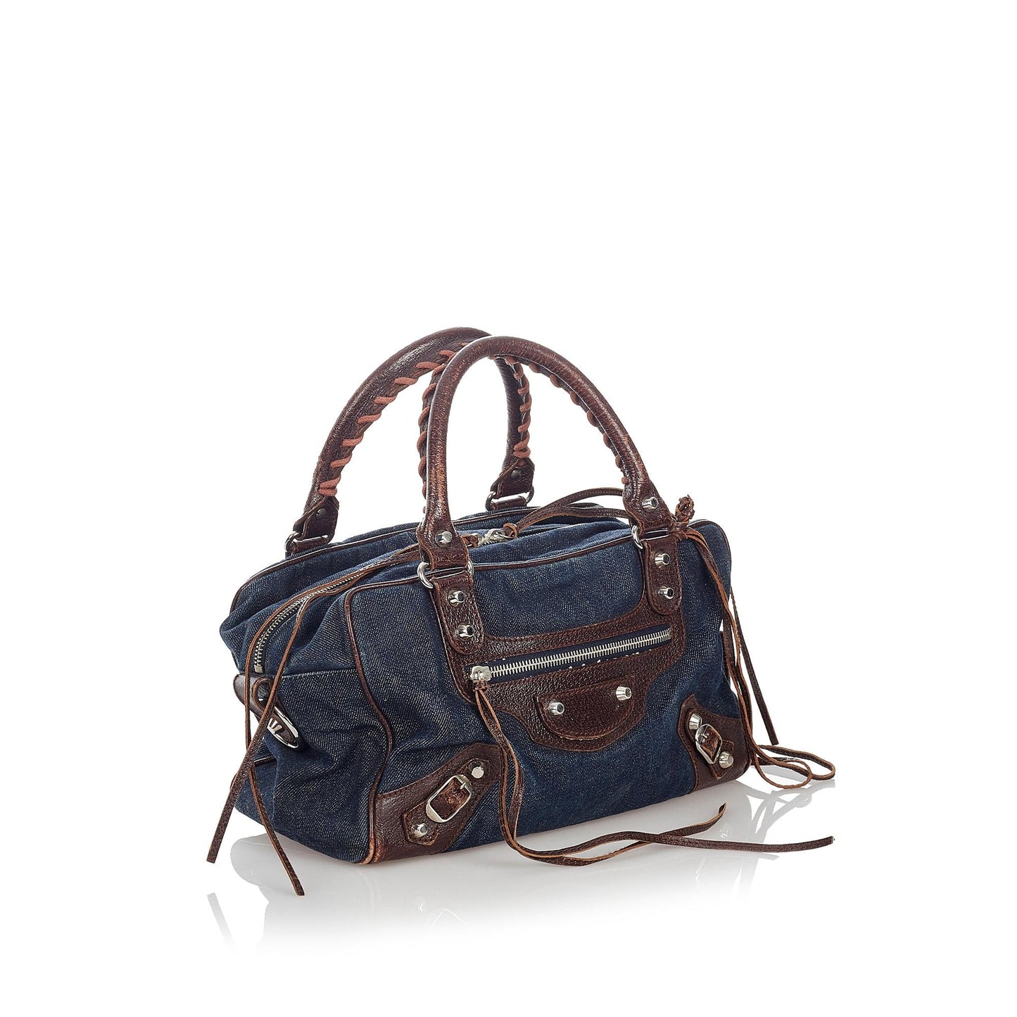 Balenciaga Motocross Twiggy Denim Handbag