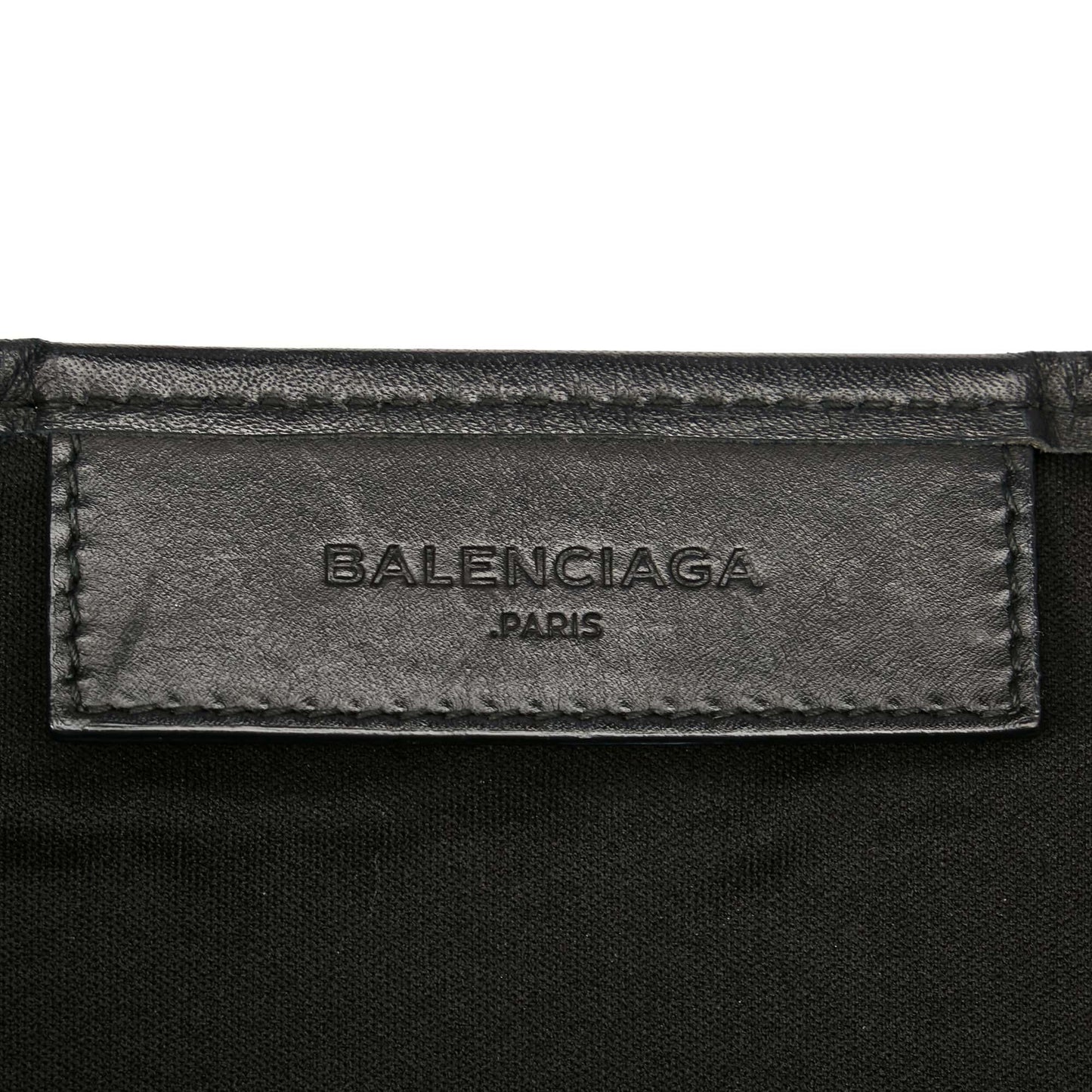 Balenciaga Navy Cabas S Canvas Tote Bag