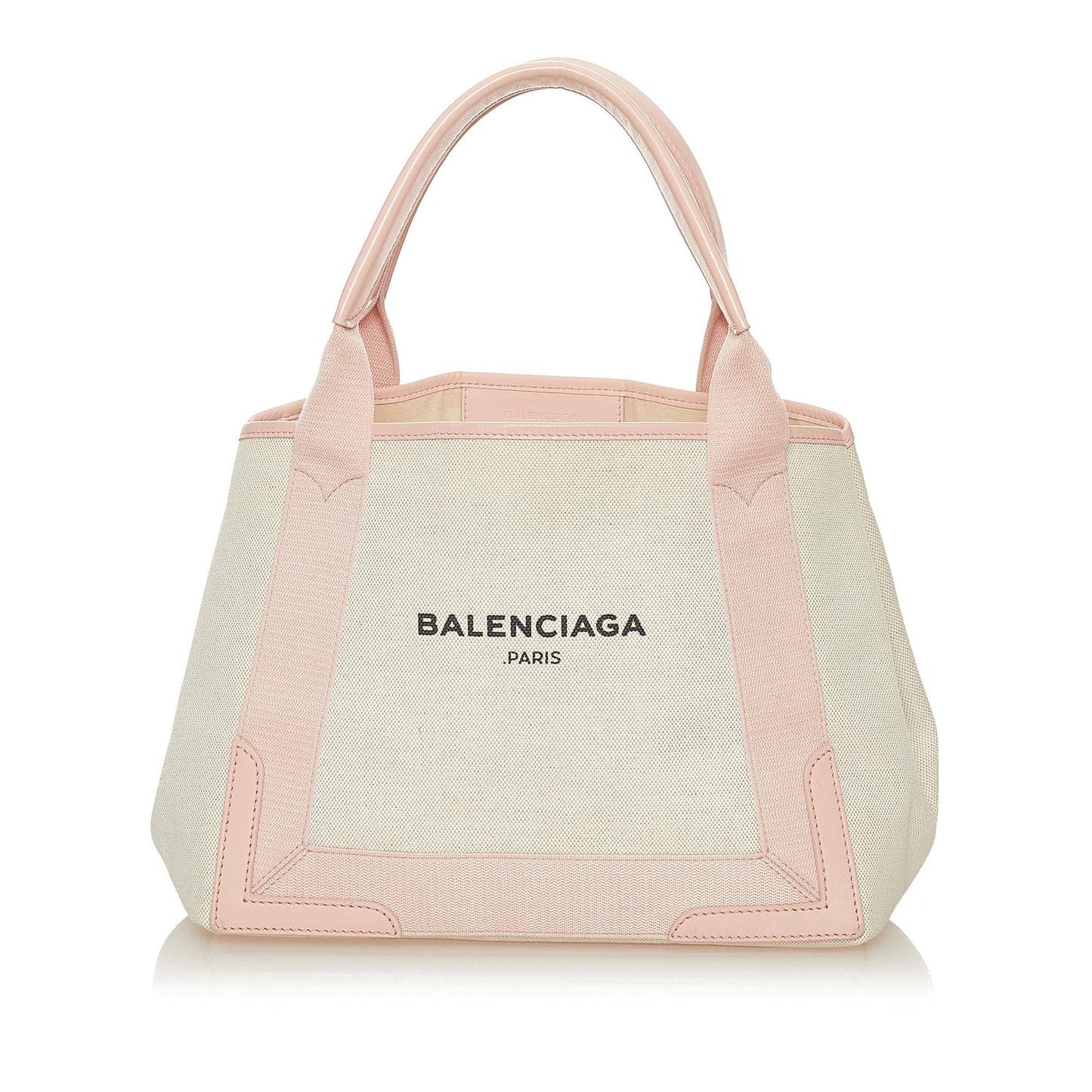 Balenciaga Navy Cabas S Canvas Tote Bag