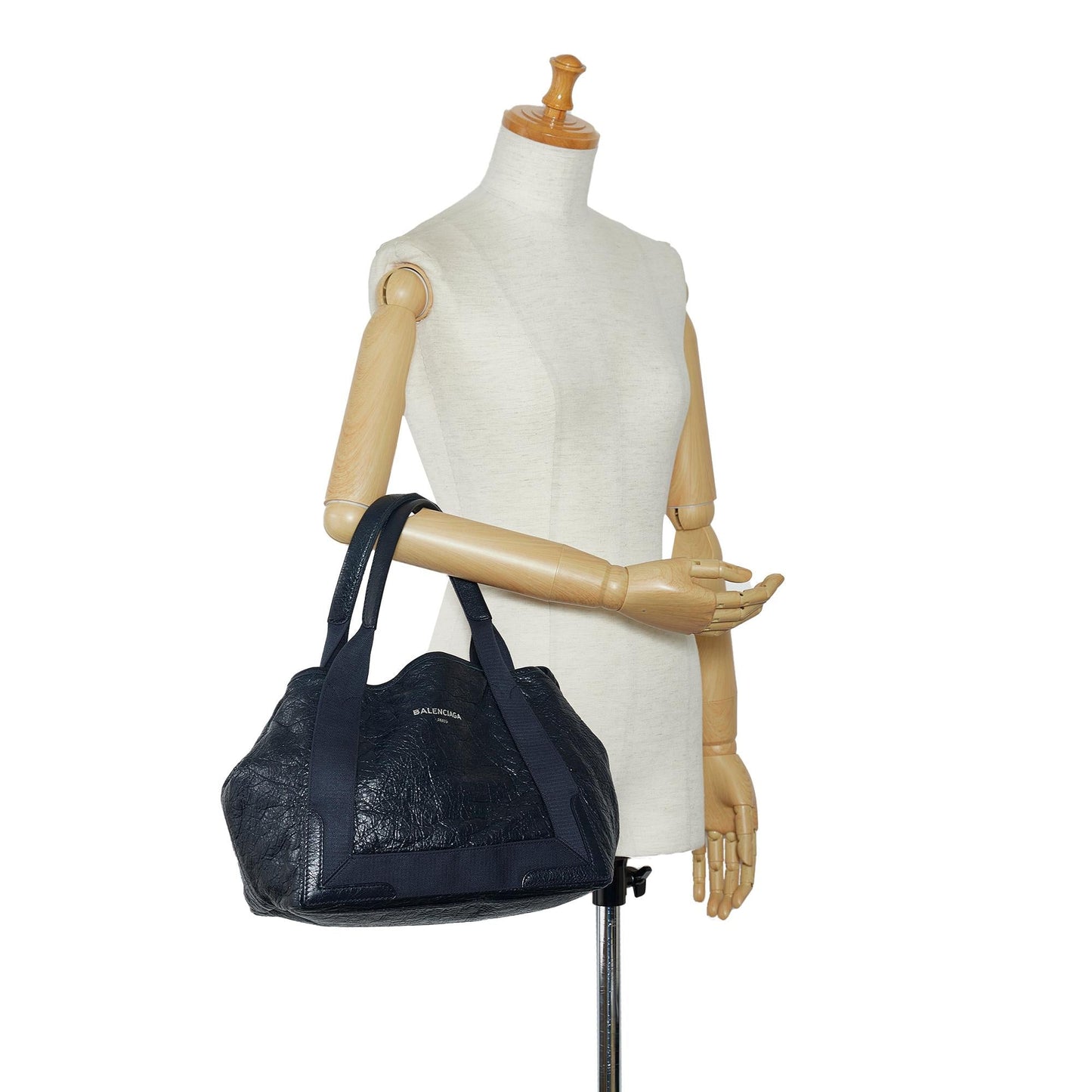 Balenciaga Navy Cabas S Tote