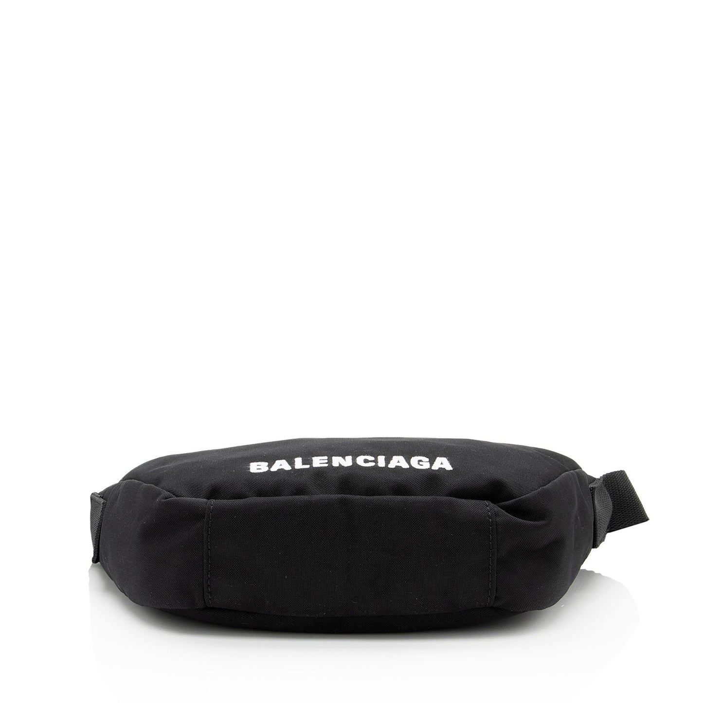 Balenciaga Recycled Nylon Logo Wheel Shoulder Bag