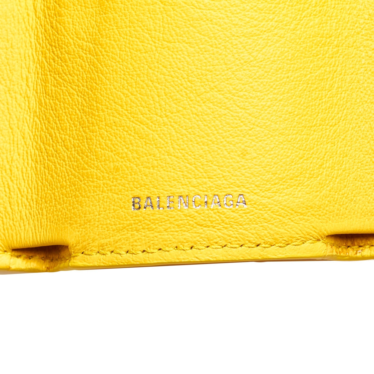 Balenciaga Papier Leather Compact Wallet