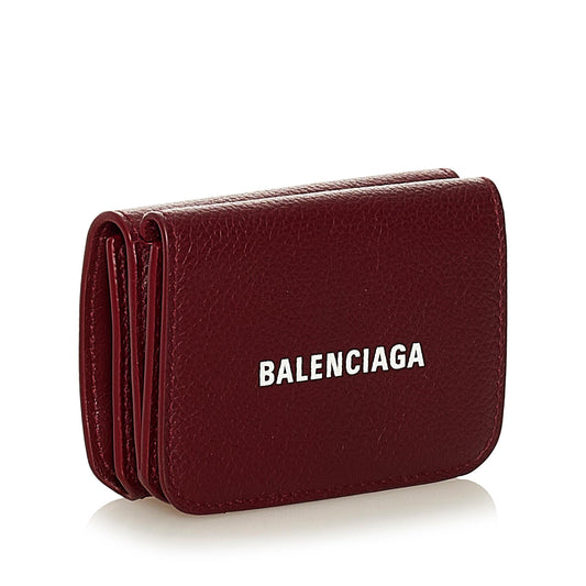 Balenciaga Papier Leather Wallet