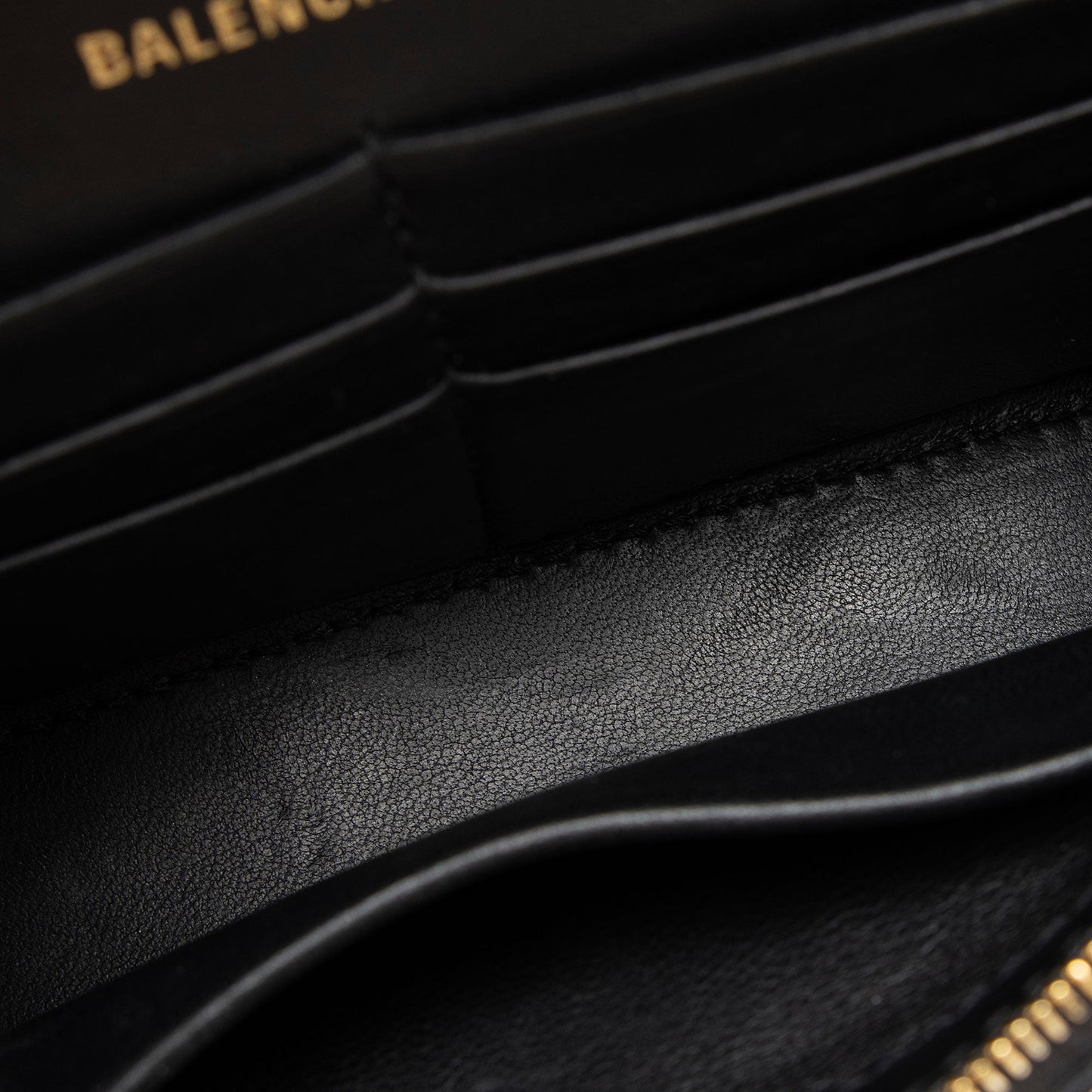 Balenciaga Shiny Calfskin Hourglass Wallet on Chain Bag