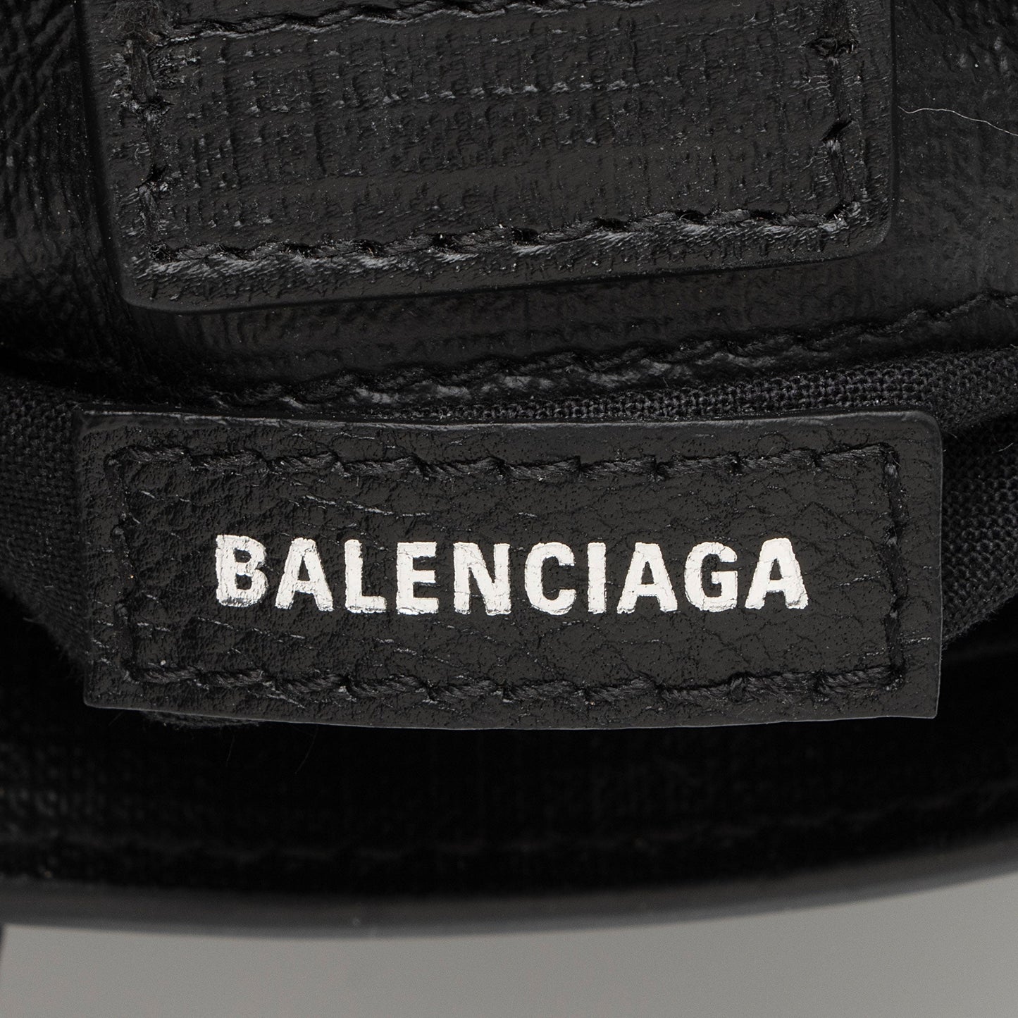 Balenciaga Textured Calfskin Phone Holder Crossbody