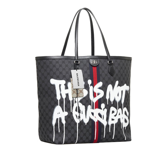 Balenciaga The Hacker Project Graffiti BB Supreme Tote