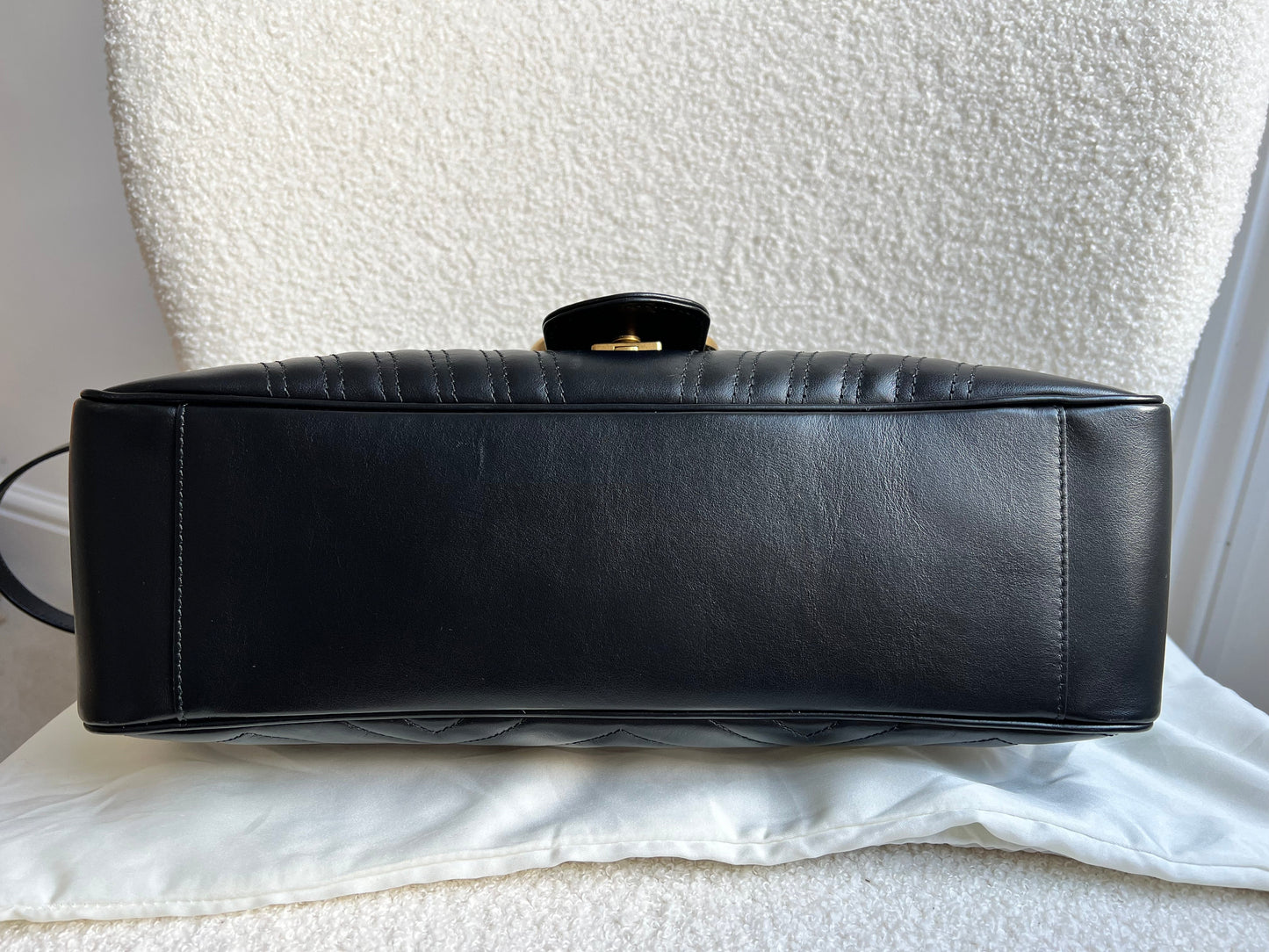 Gucci GG Black Large Marmont Shoulder Bag