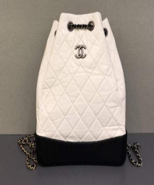 Chanel 2018 Small Gabrielle Backpack White