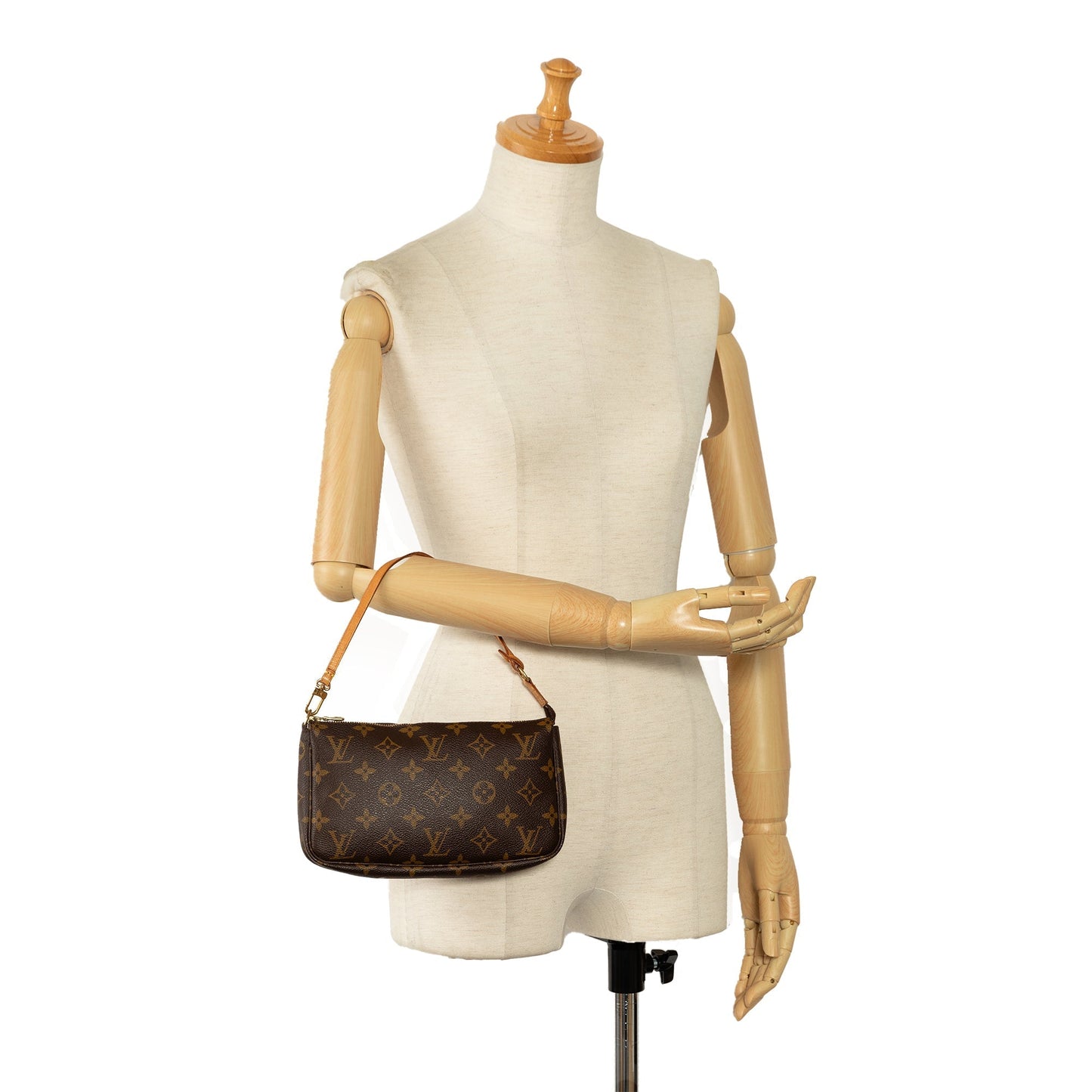 Brown Louis Vuitton Monogram Pochette Accessoires Shoulder Bag