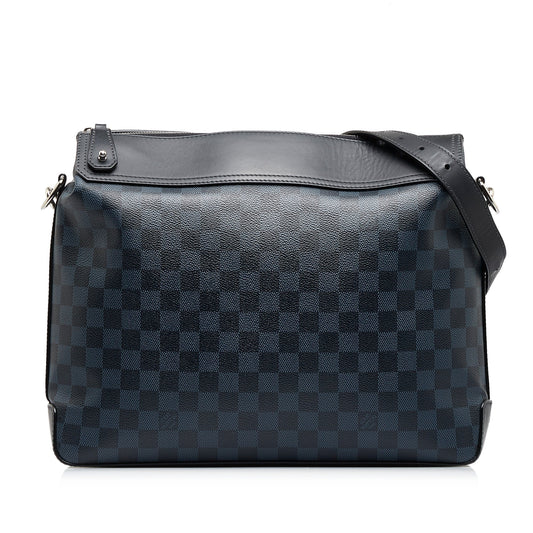 Blue Louis Vuitton Damier Cobalt Greenwich Messenger Crossbody Bag