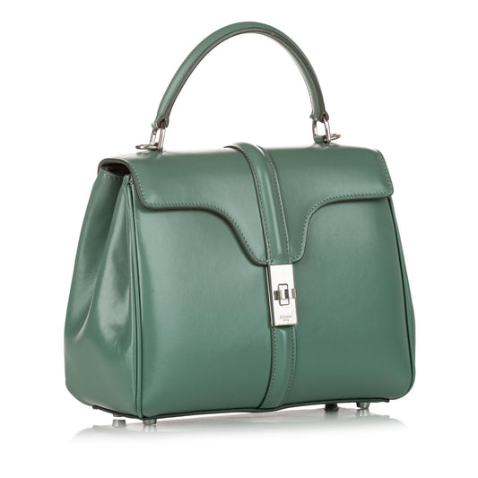 Celine 16 Leather Satchel