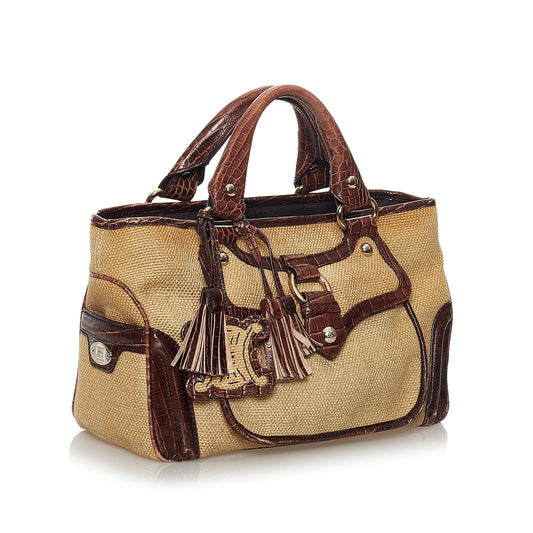 Celine Boogie Raffia Handbag