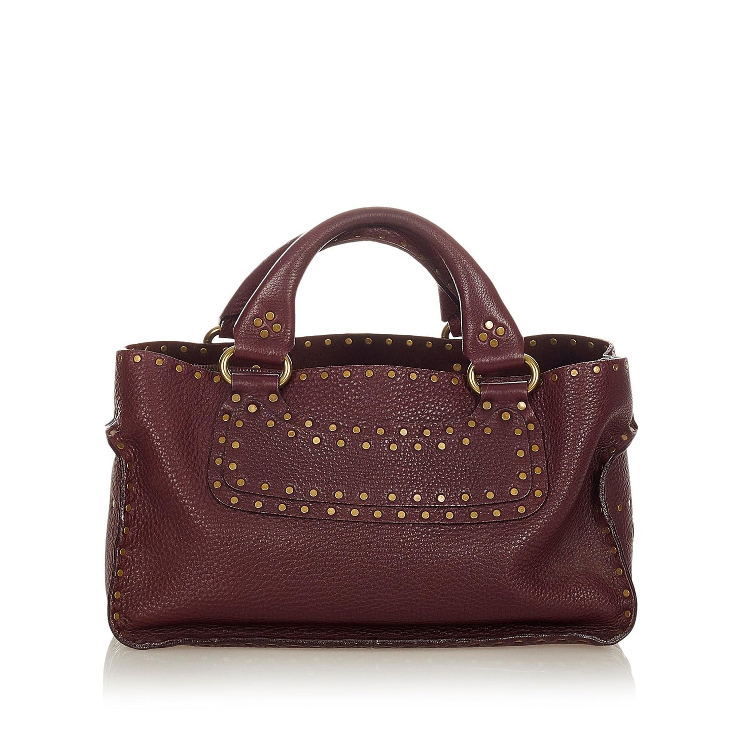 Celine Boogie Studded Leather Handbag