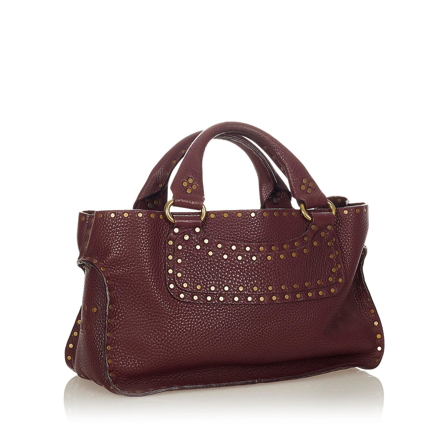 Celine Boogie Studded Leather Handbag