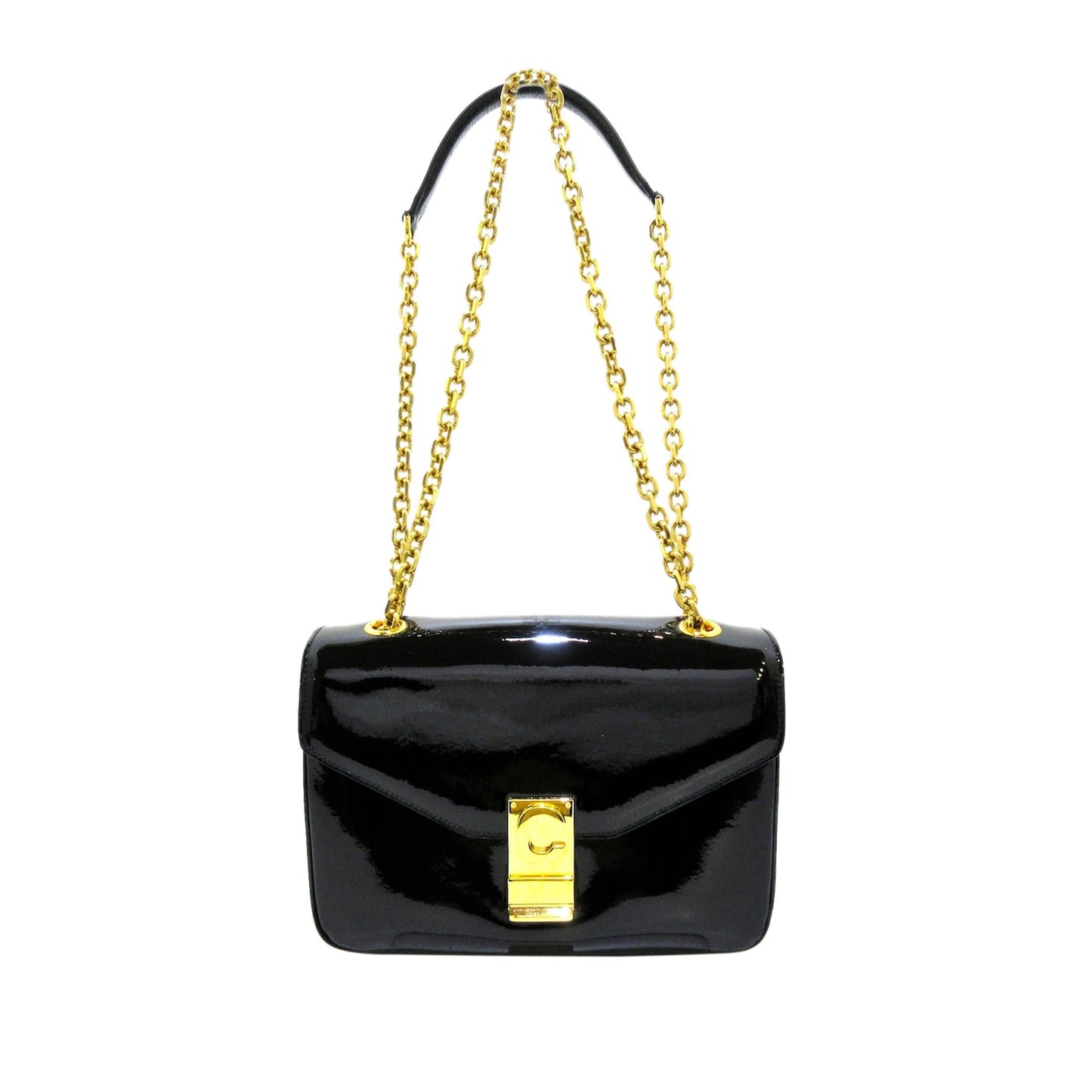 Celine C Bag Patent Leather Crossbody Bag