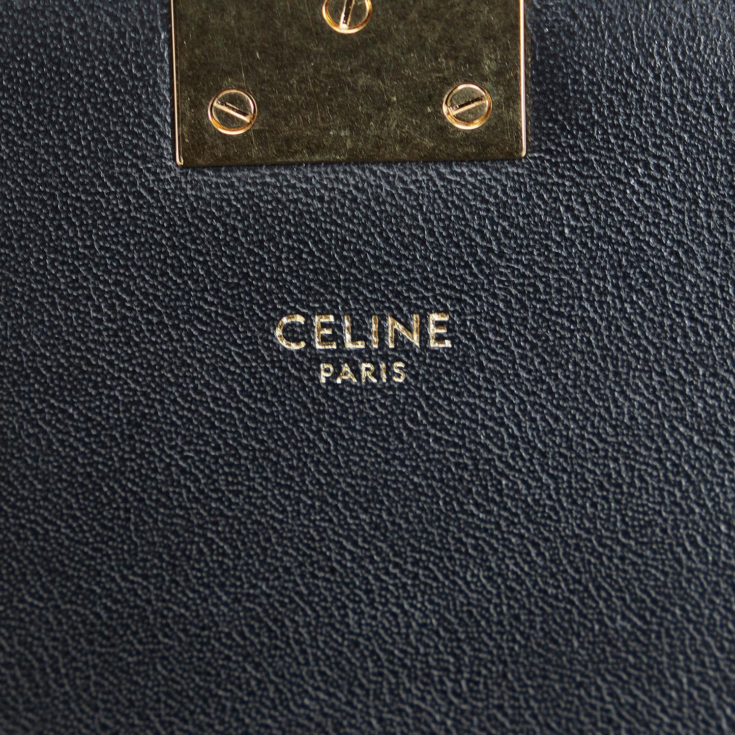 Celine C Leather Shoulder Bag