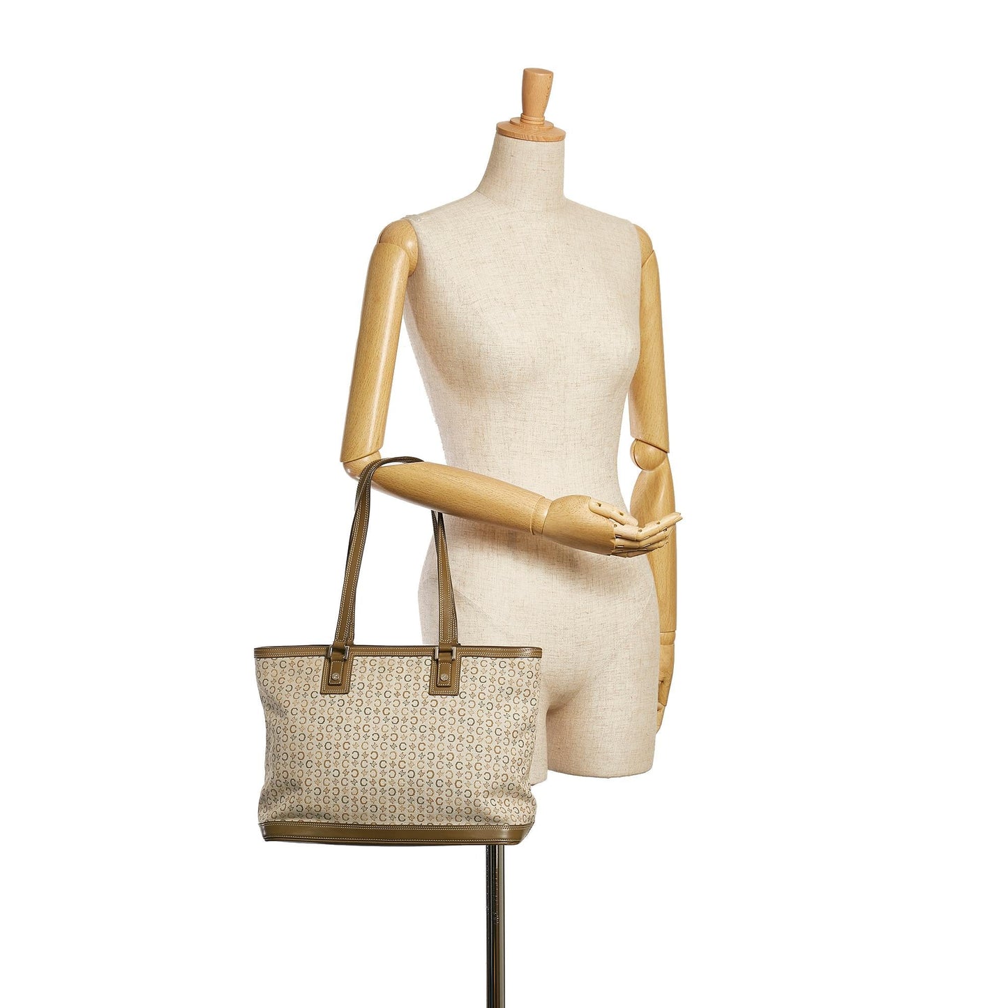 Celine C Macadam Canvas Shoulder Bag