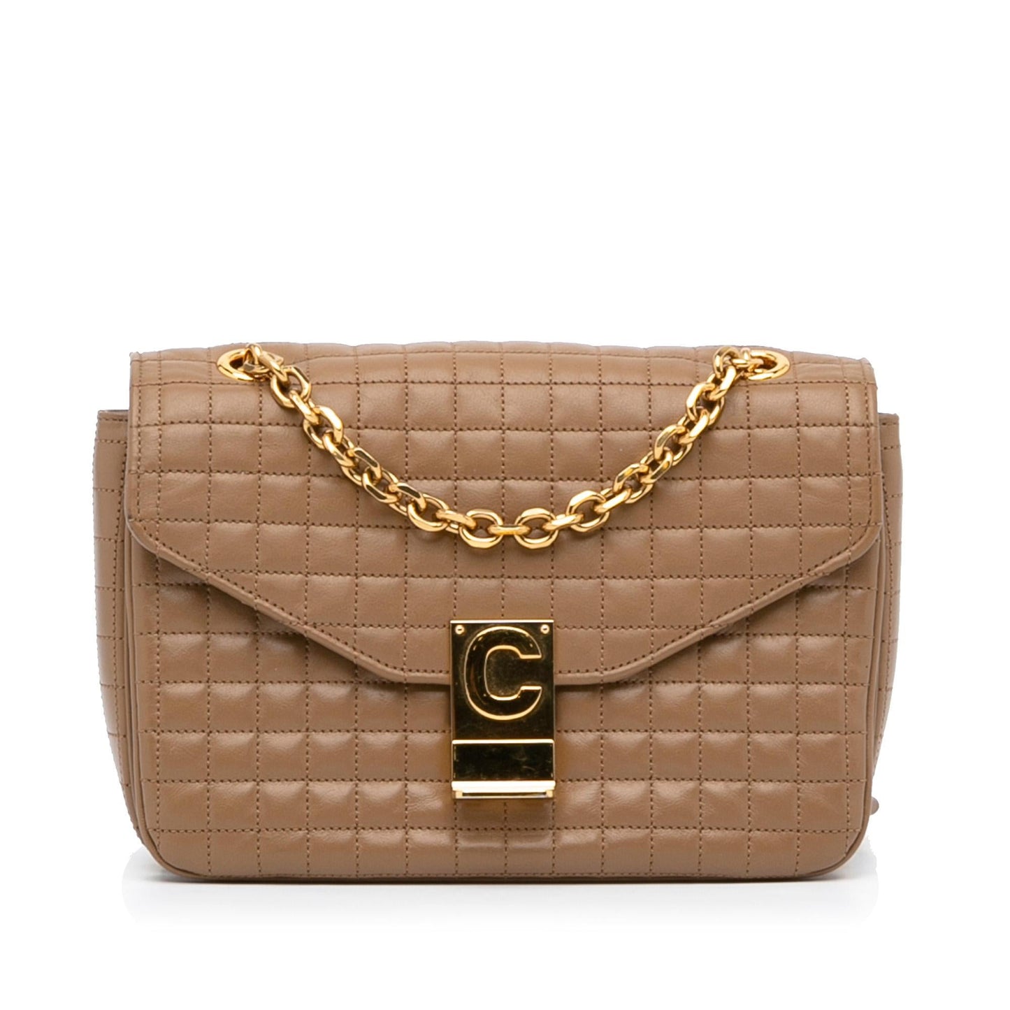 Celine C Quilted Crossbody Bag