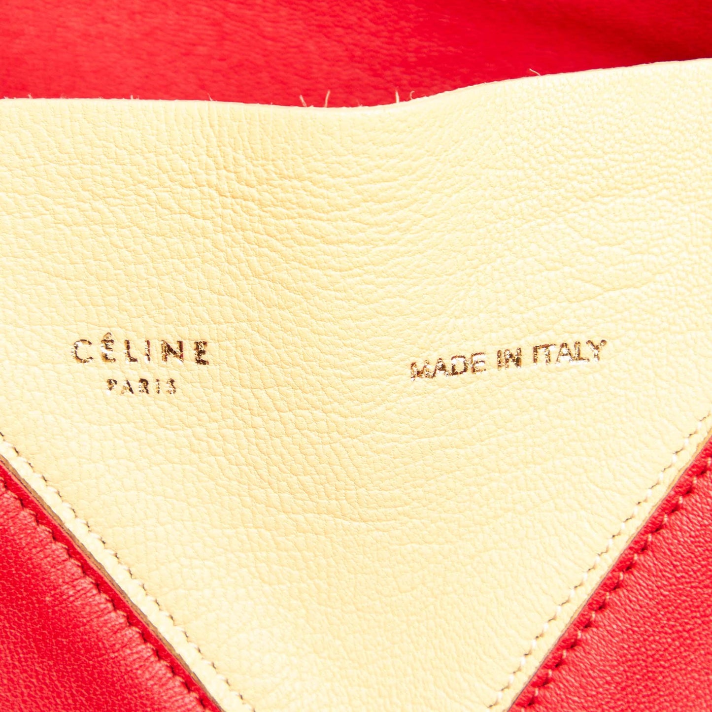 Celine Cabas Leather Tote Bag