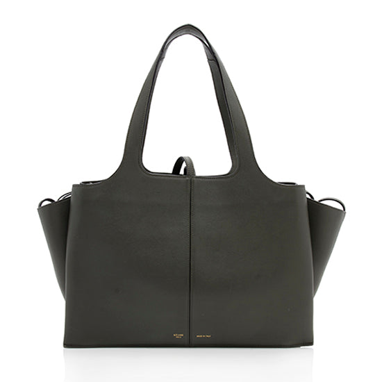 Celine Calfskin Medium Tri-Fold Tote