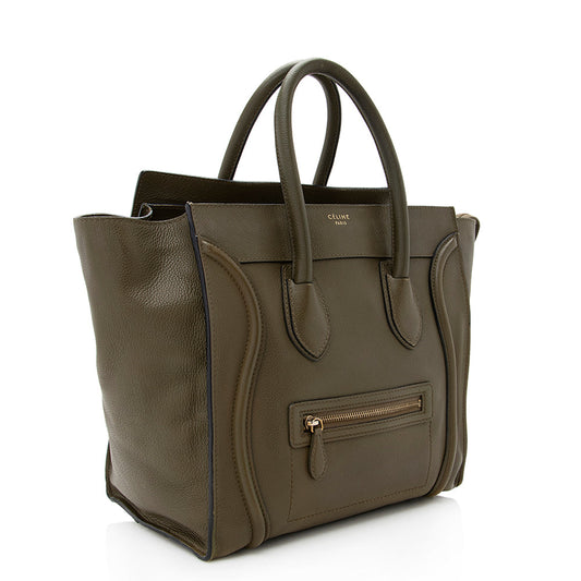 Celine Drummed Calfskin Mini Luggage Tote - FINAL SALE