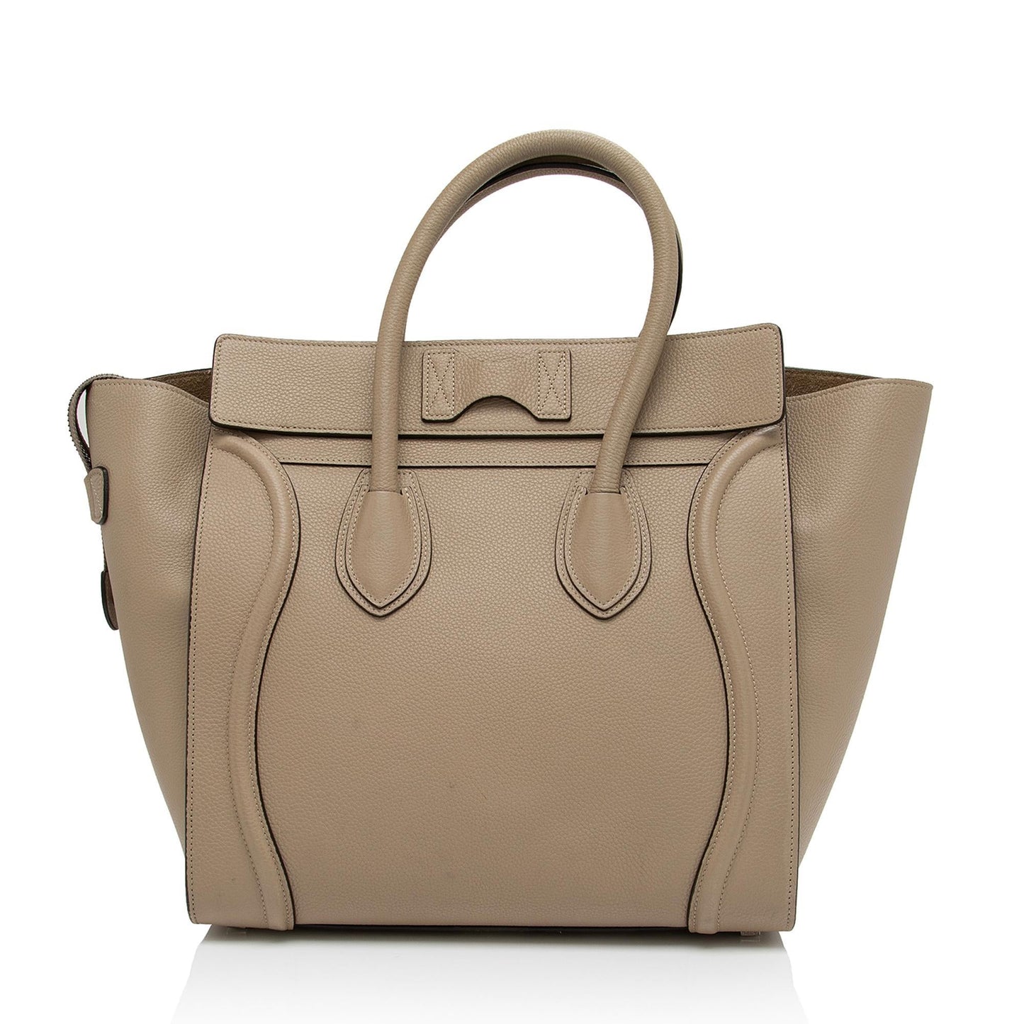 Celine Drummed Calfskin Mini Luggage Tote