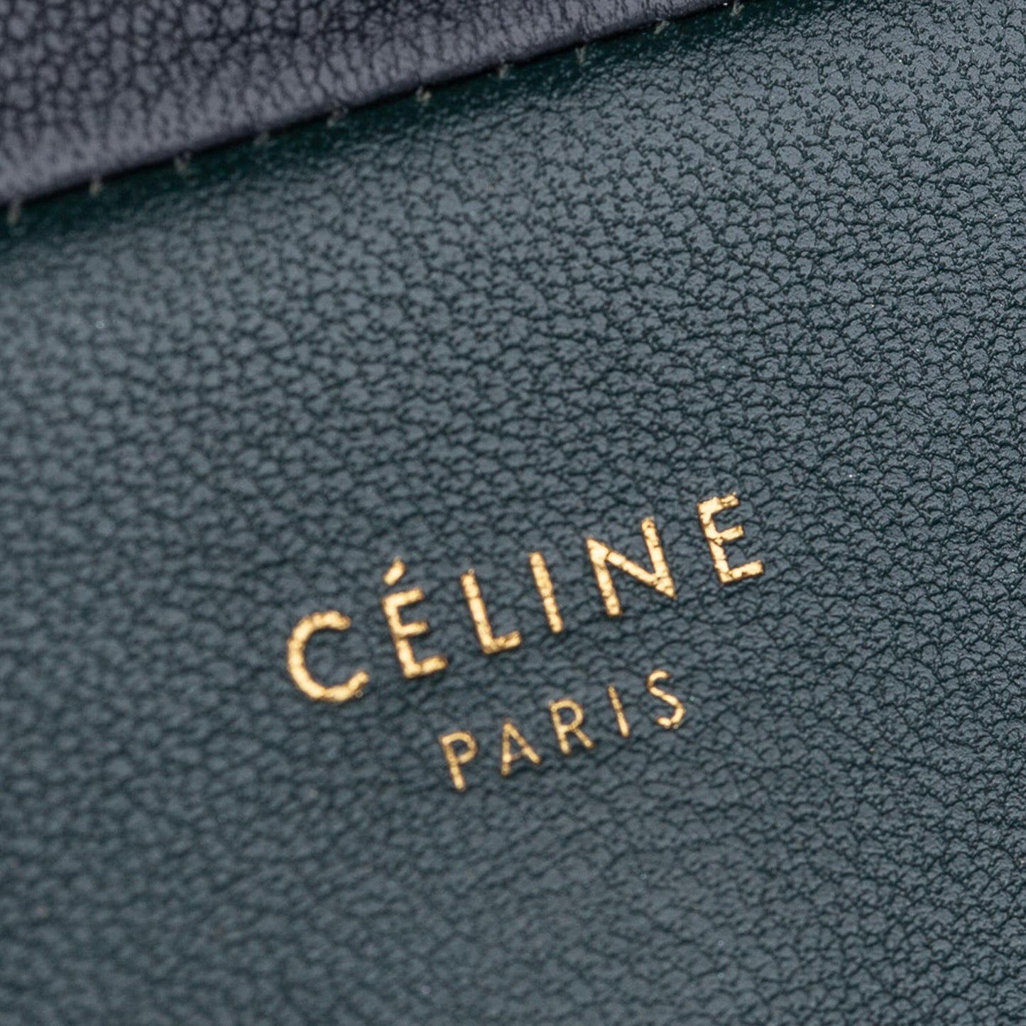 Celine Frame Leather Wallet On Chain