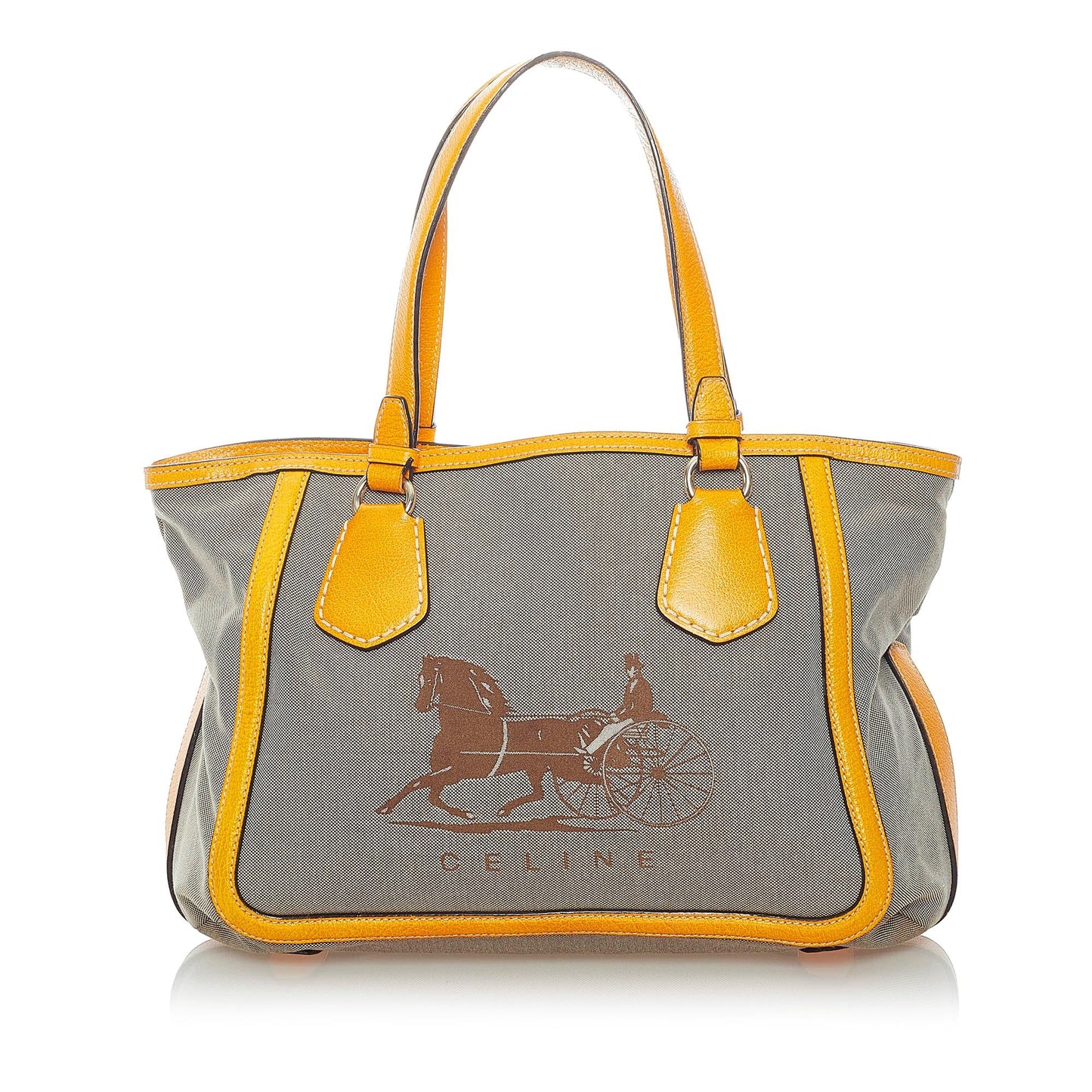 Celine Horse Carriage Canvas Tote Bag