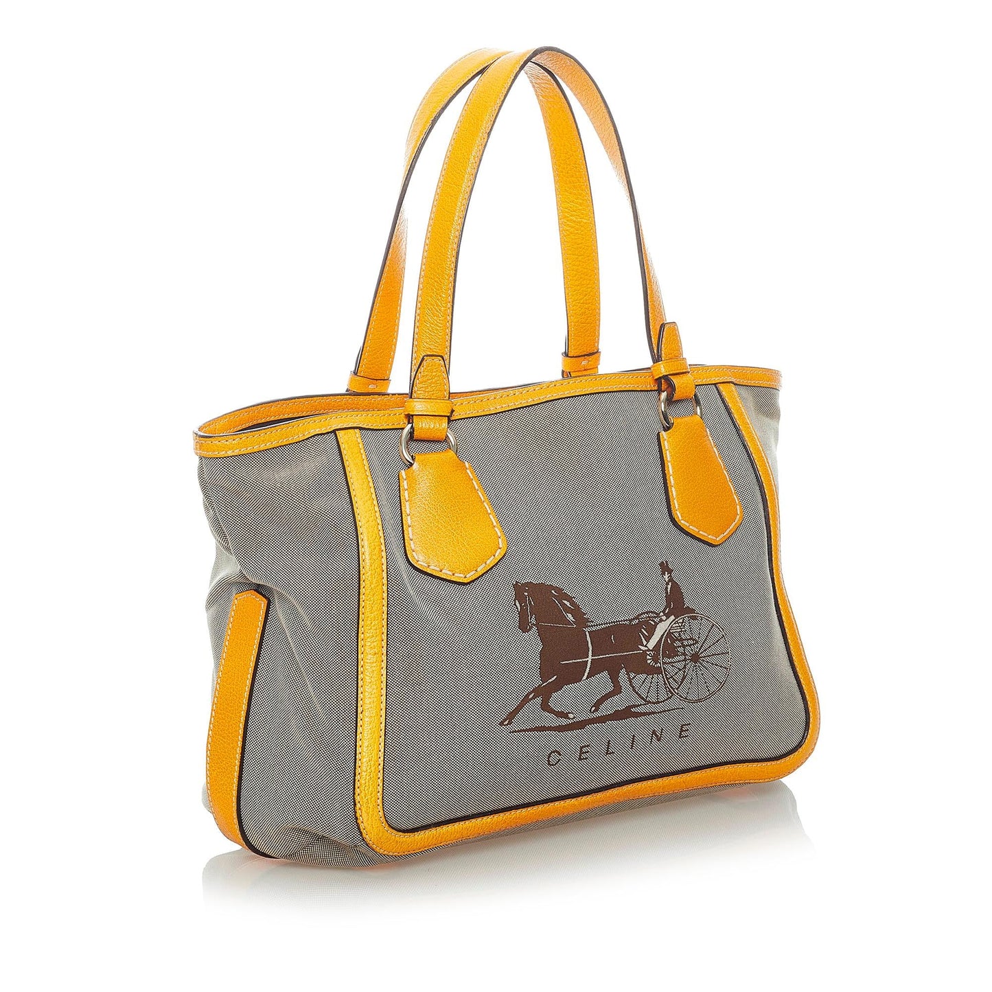 Celine Horse Carriage Canvas Tote Bag