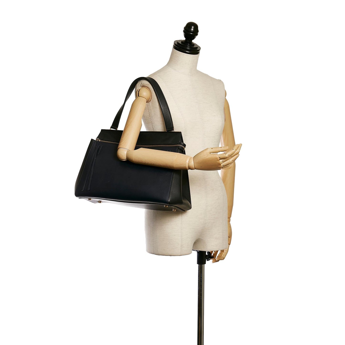 Celine Large Edge Leather Shoulder Bag