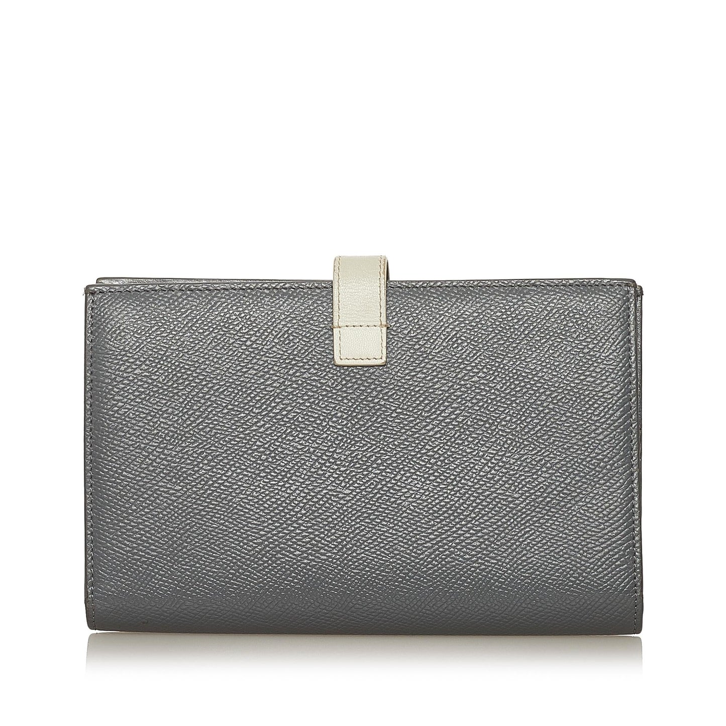 Celine Large Strap Wallet in Bicolour Grained Calfskin