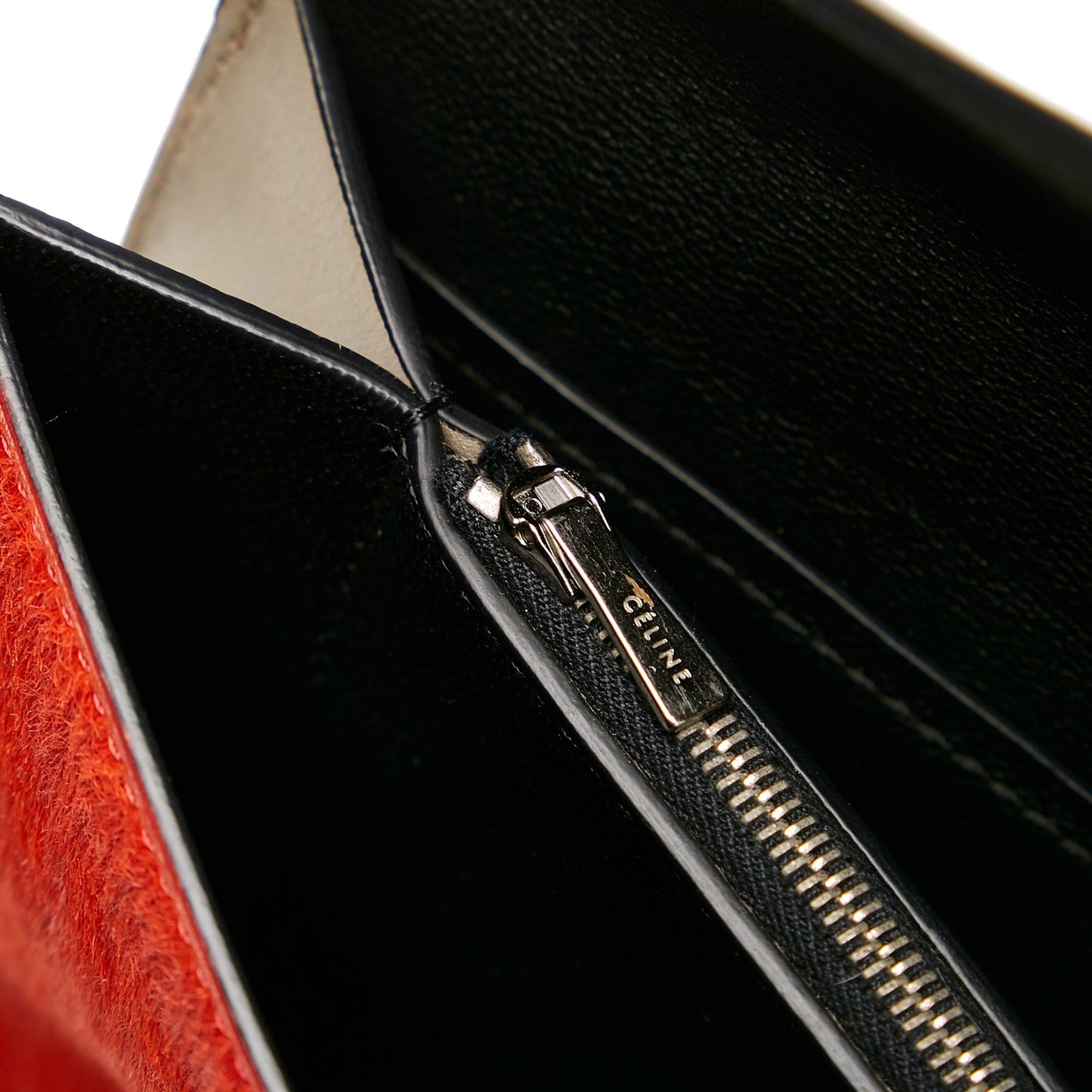 Celine Leather Diamond Clutch Bag