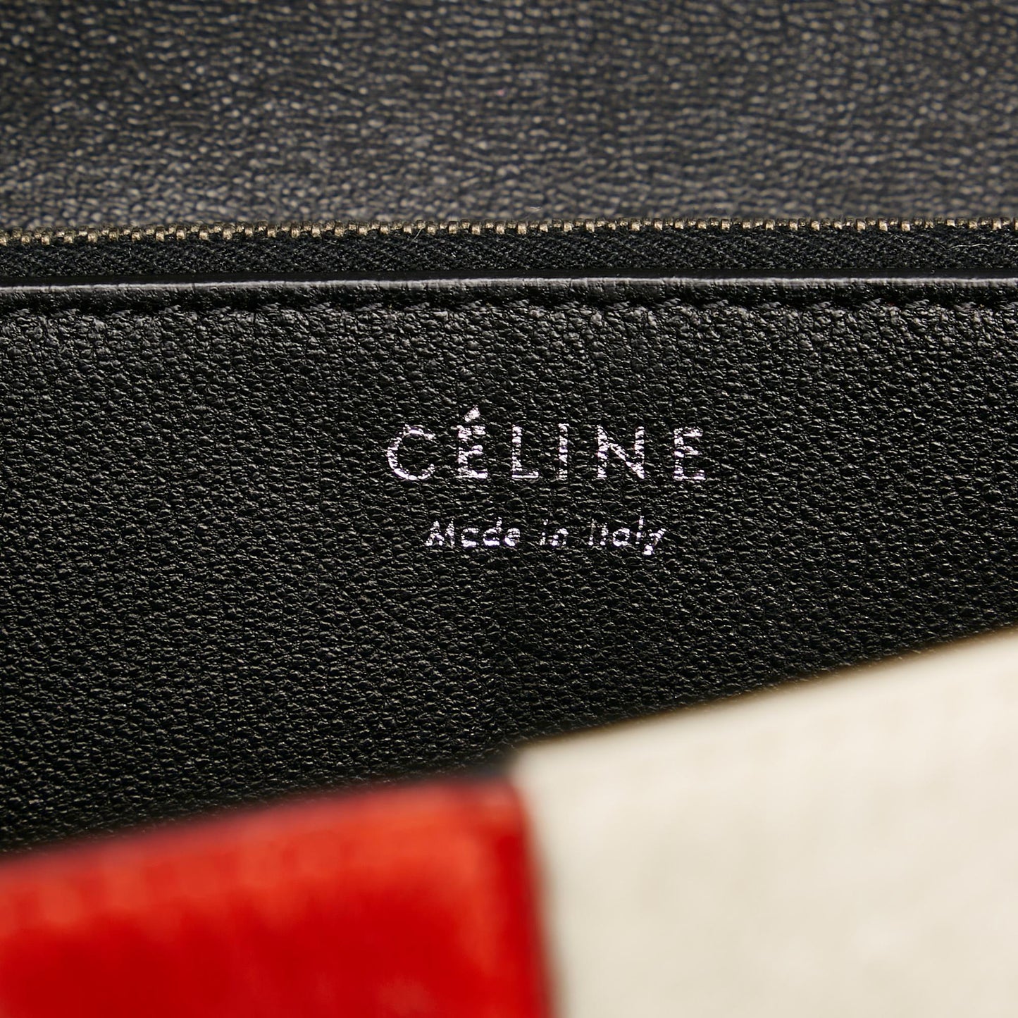 Celine Leather Diamond Clutch Bag