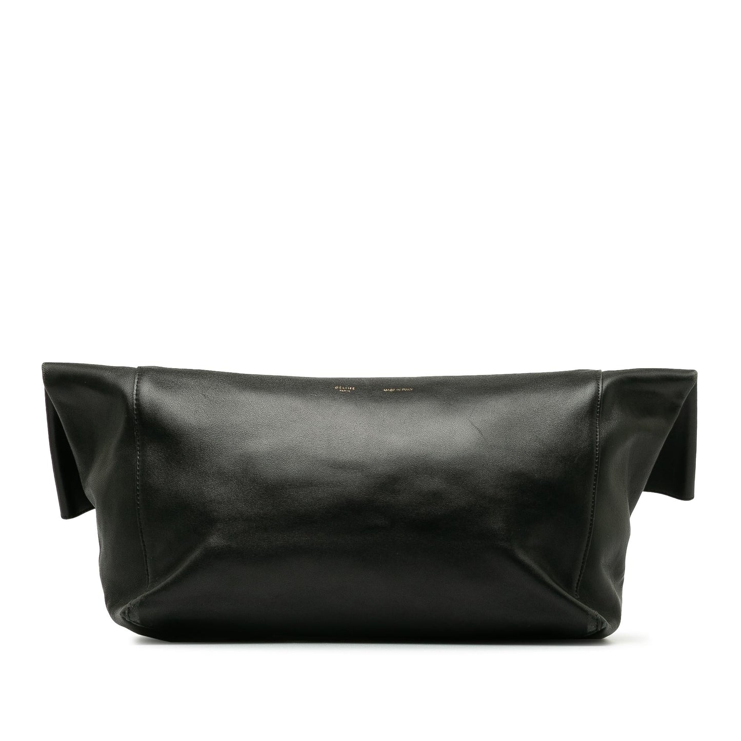 Celine Leather Foldover Clutch