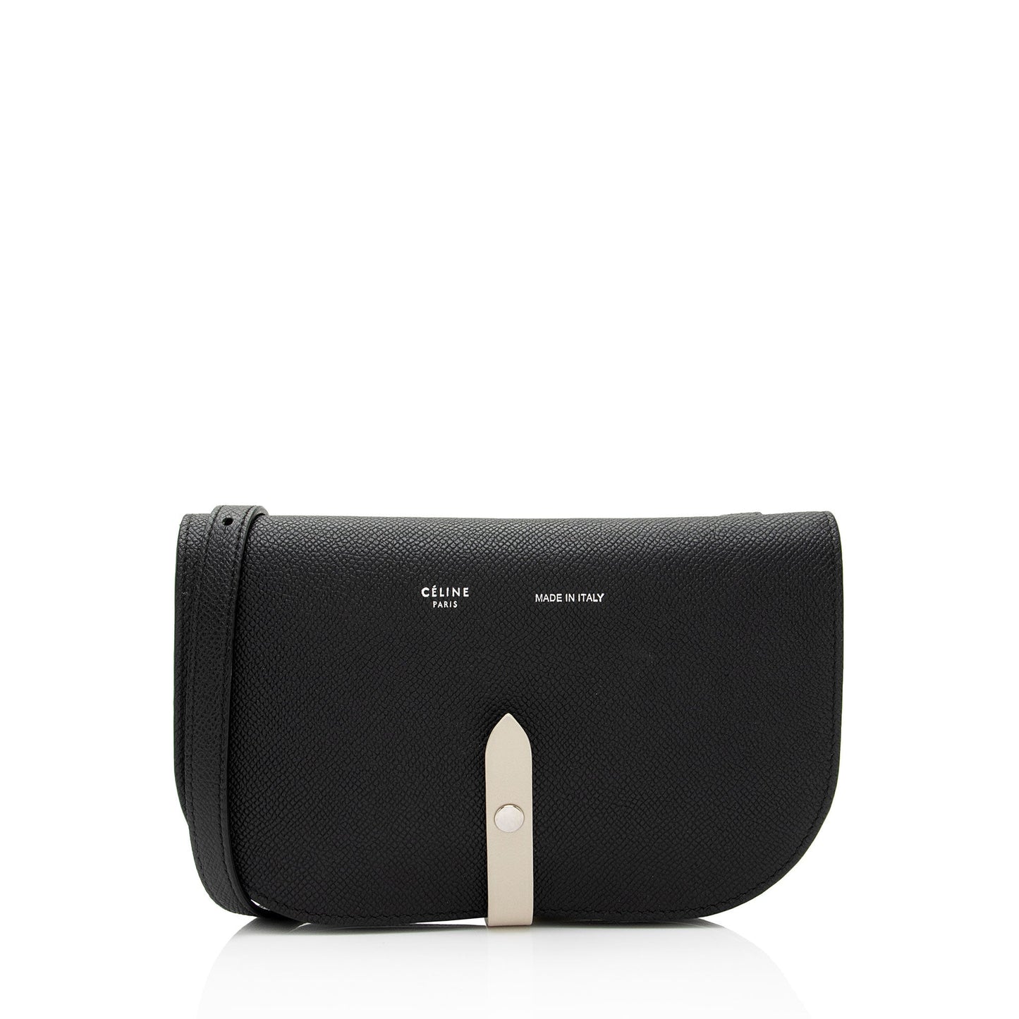 Celine Leather Strap Clutch Crossbody Bag