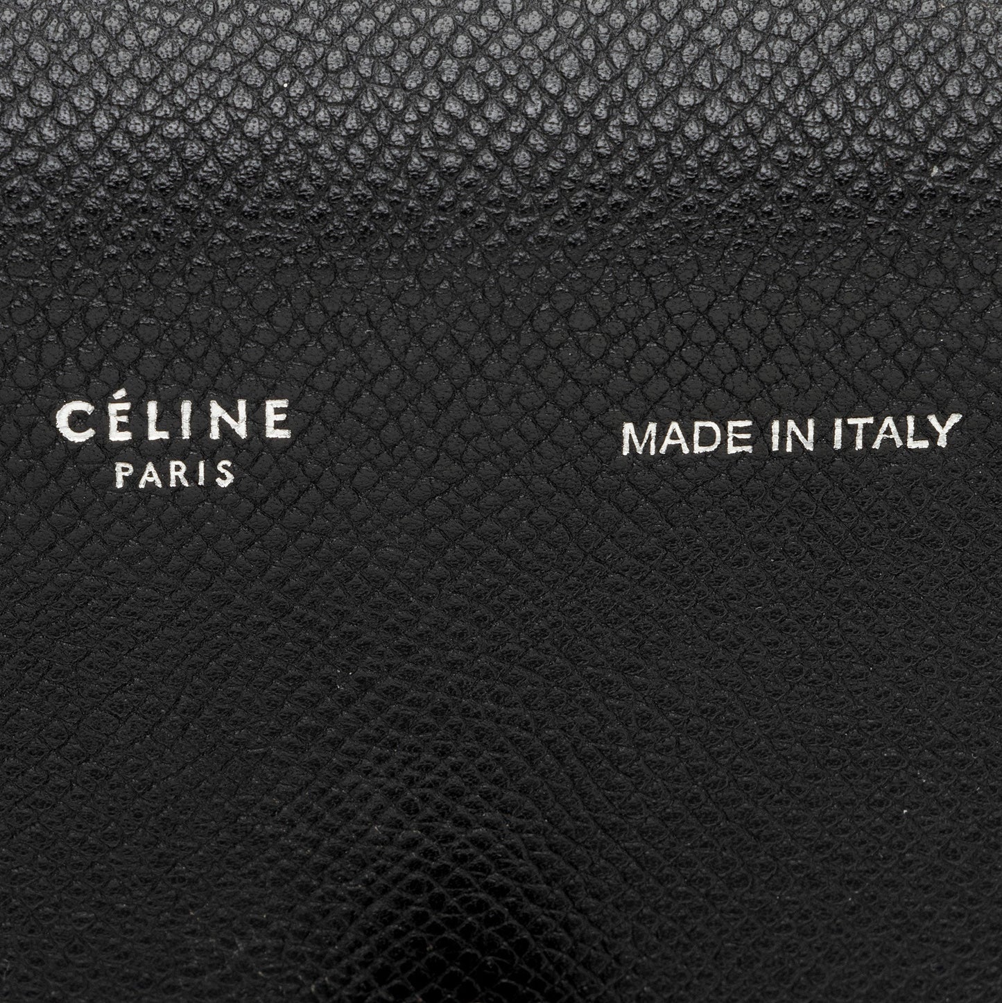 Celine Leather Strap Clutch Crossbody Bag