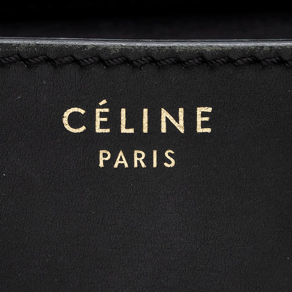 Celine Leopard Canvas Mini Luggage Tote