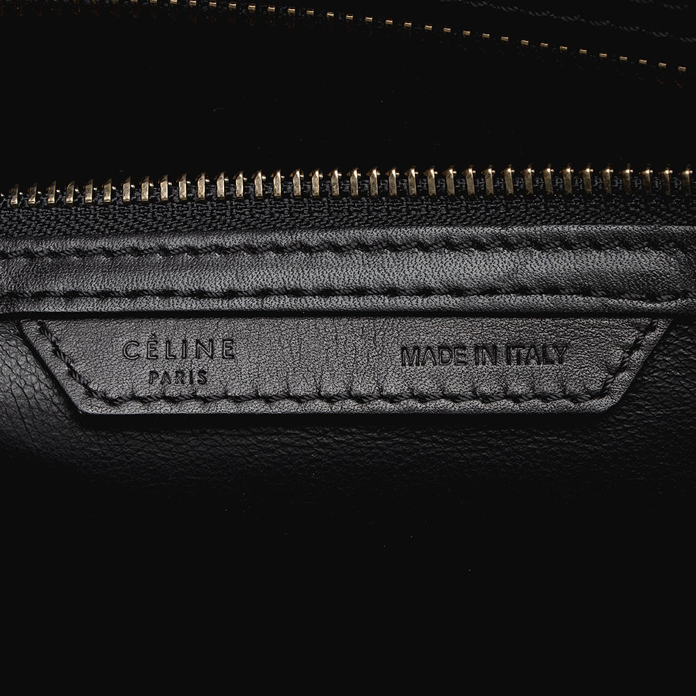 Celine Linen Calfskin Mini Luggage Tote