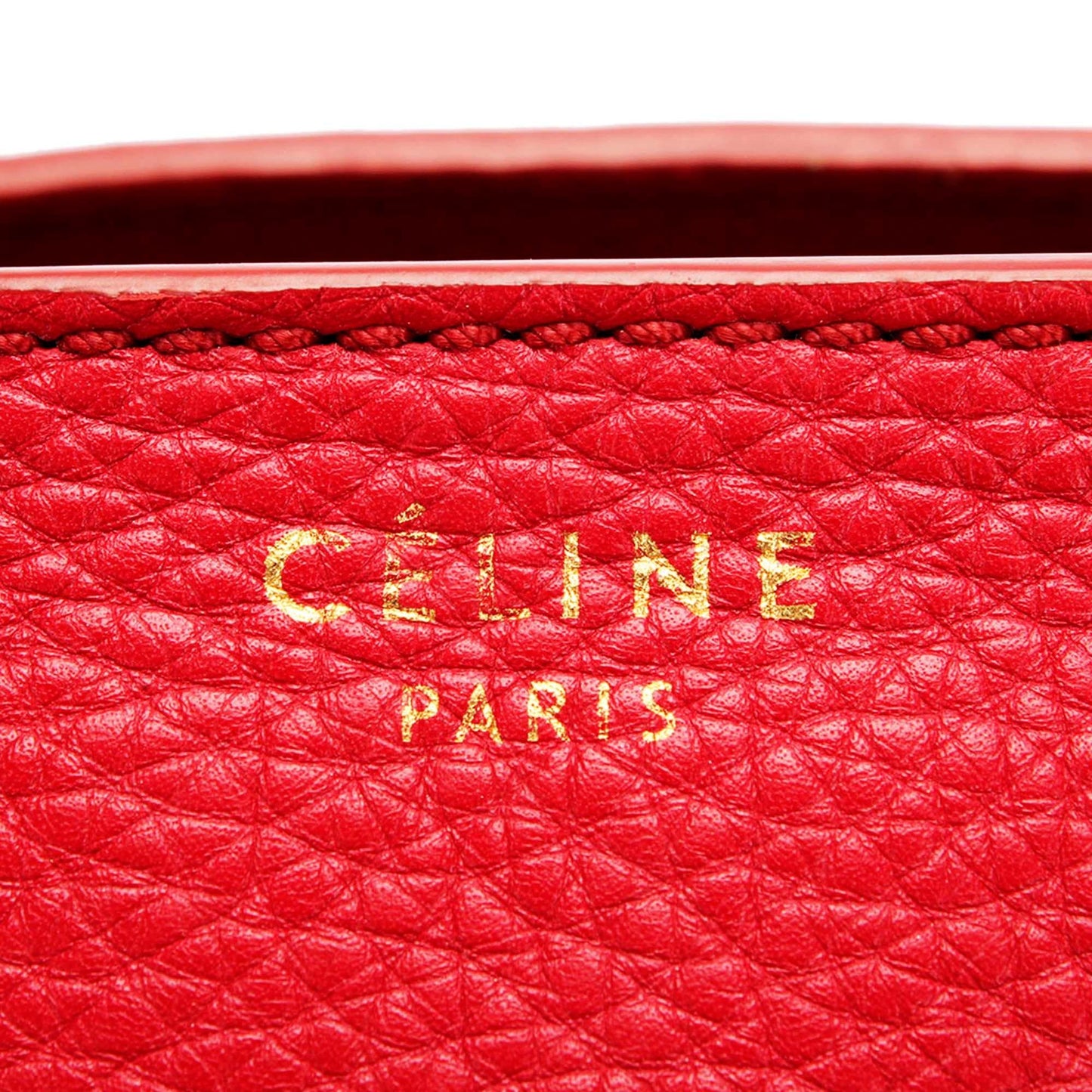 Celine Luggage Leather Tote Bag