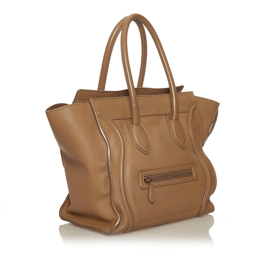 Celine Luggage Tote Leather Handbag