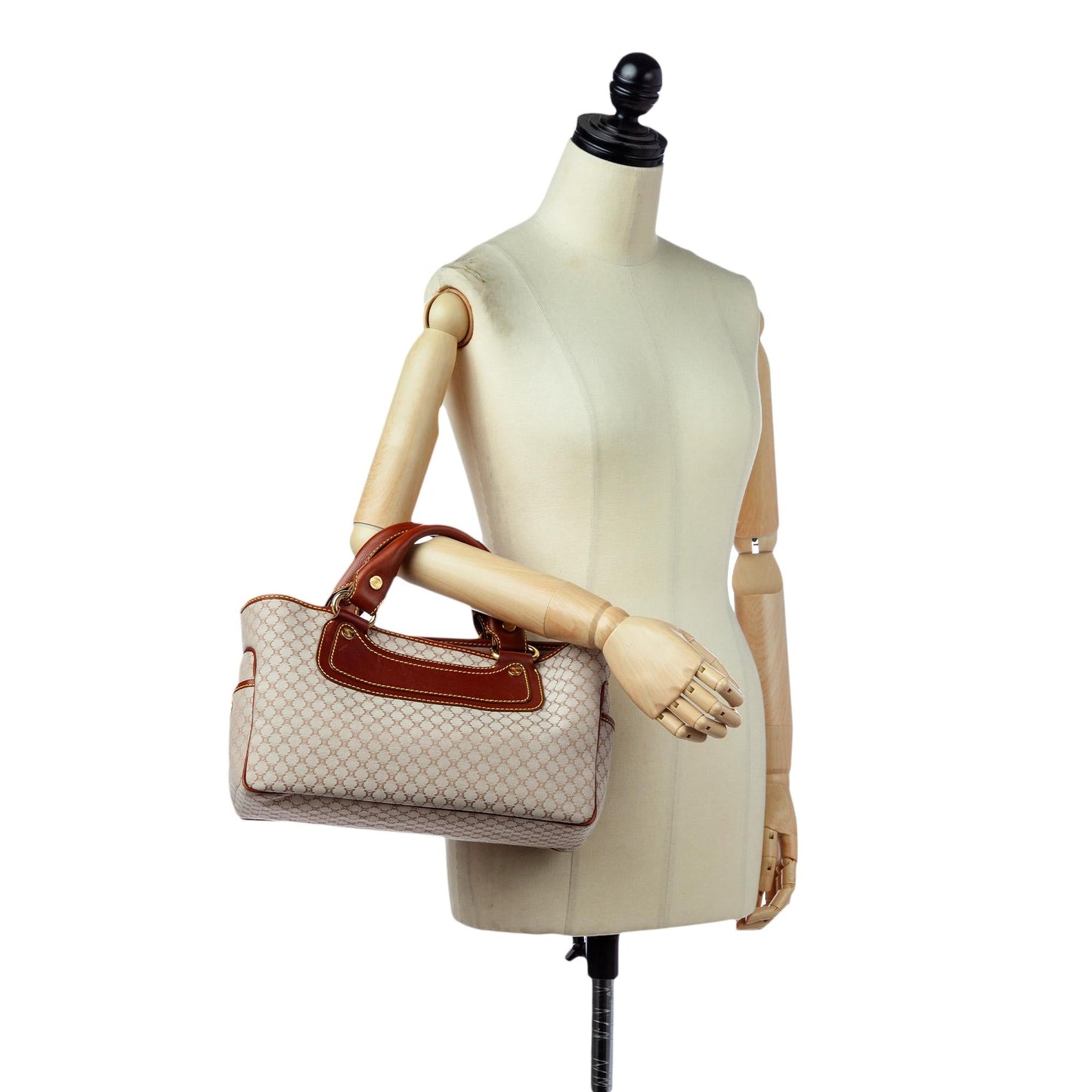 Celine Macadam Boogie Canvas Handbag