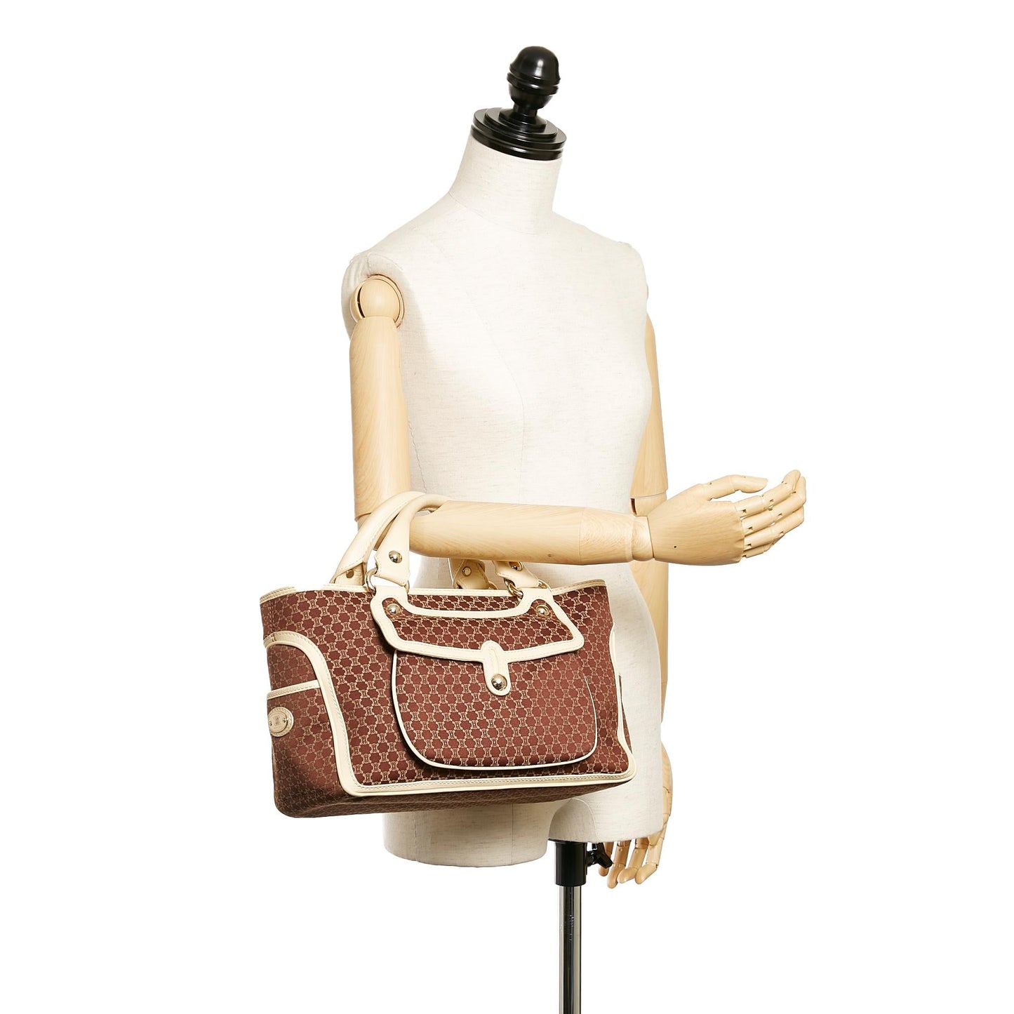 Celine Macadam Boogie Canvas Handbag