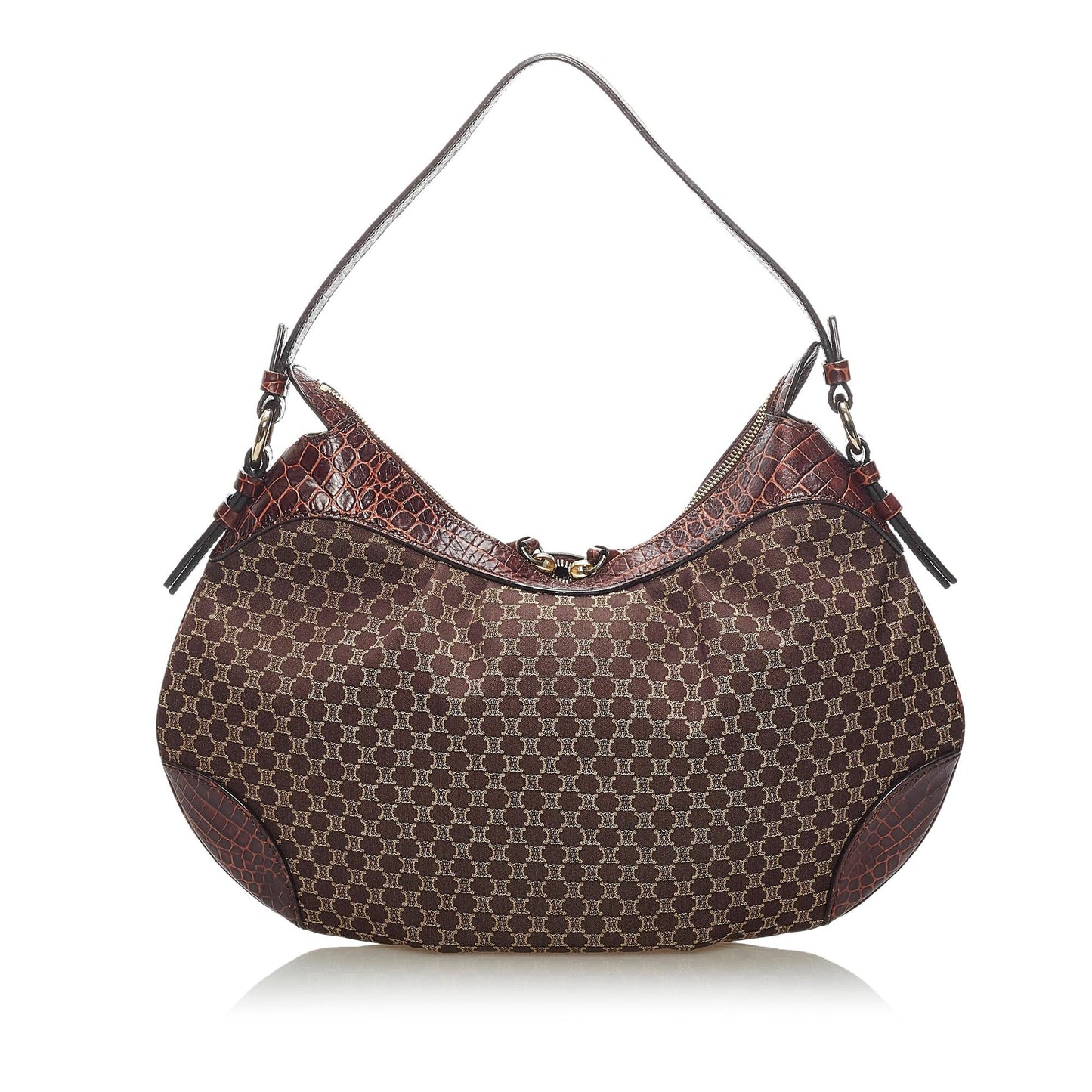 Celine Macadam Canvas Hobo Bag