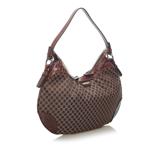 Celine Macadam Canvas Hobo Bag