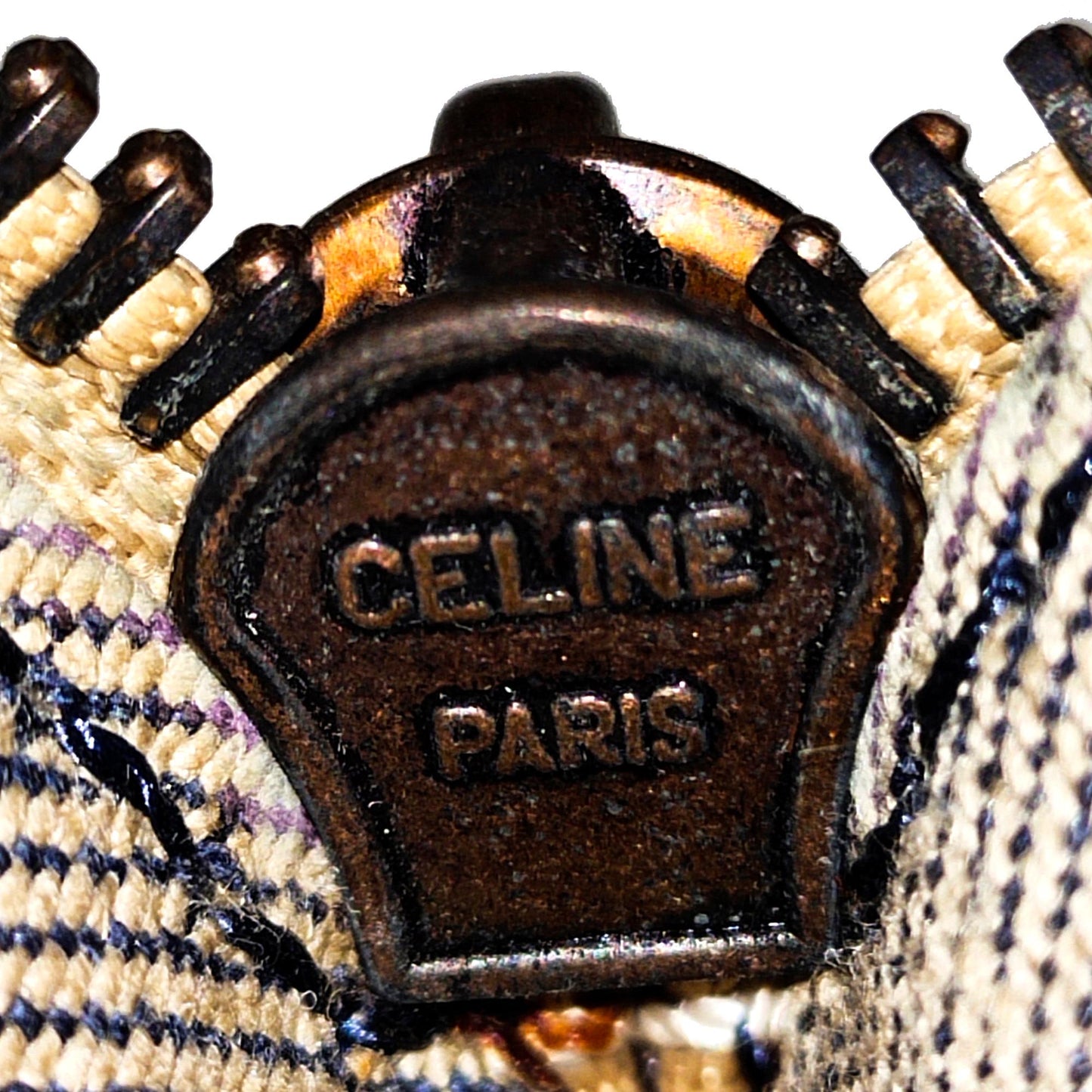 Celine Macadam Denim Handbag