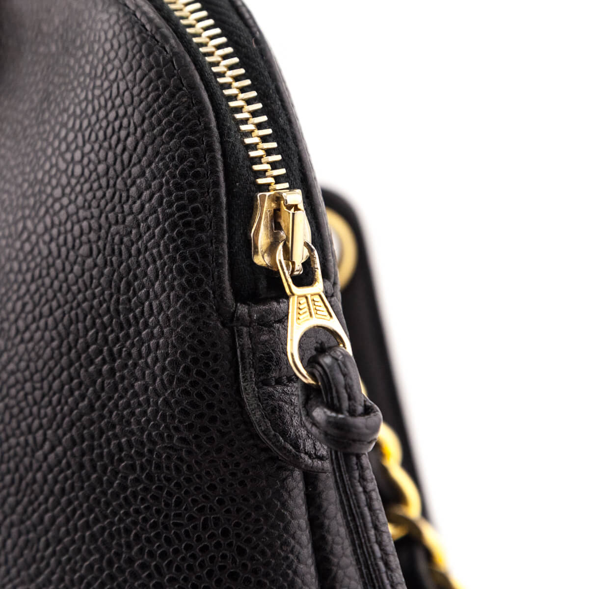 Chanel Black Caviar Vintage CC Shoulder Bag