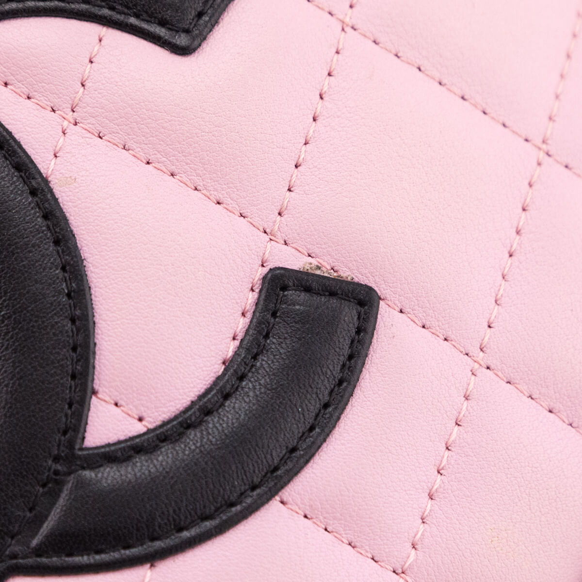 Chanel Pink & Black Calfskin Ligne Cambon Small Crossbody Bag