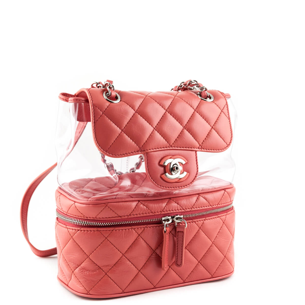 Chanel Pink Quilted Lambskin 2018 Aquarium Backpack