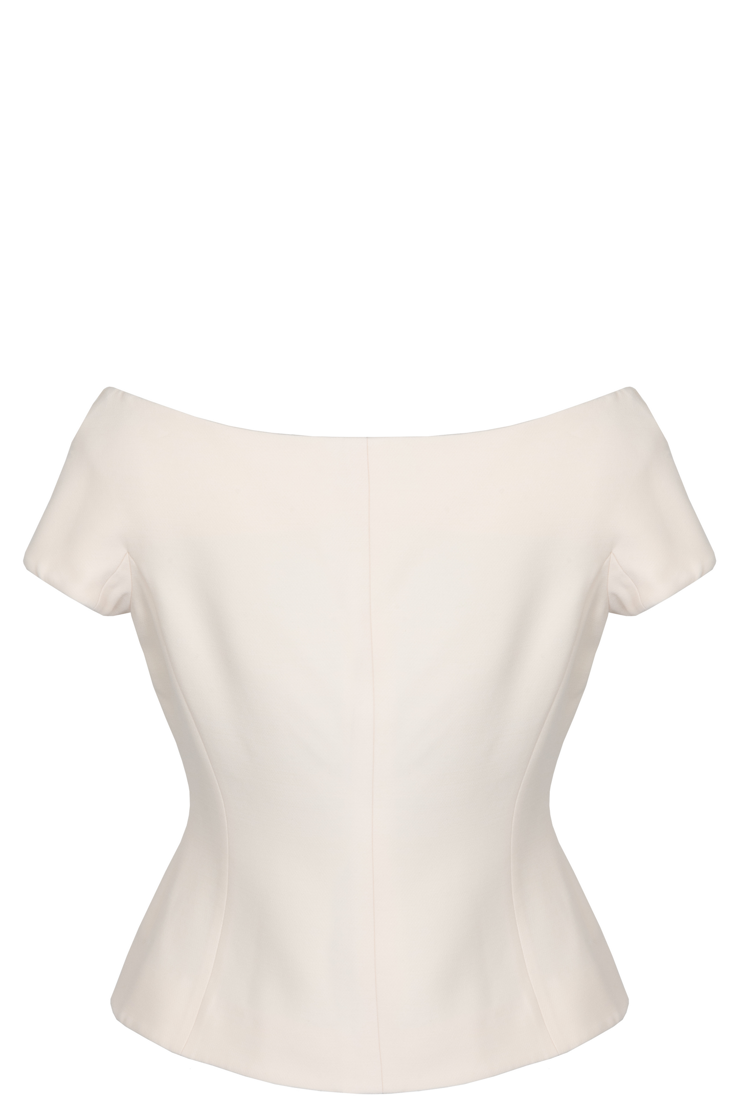 CHRISTIAN DIOR Off Shoulder Jacket Ivory