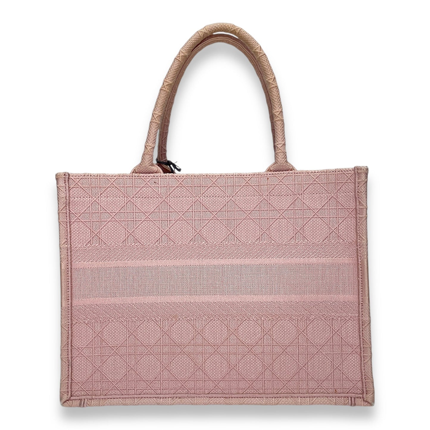 Embroidered Cannage Book Tote Medium Tote bag in Canvas, N/A Hardware